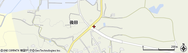 福島県郡山市田村町小川（後田）周辺の地図