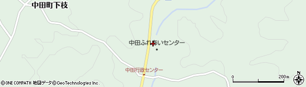 福島県郡山市中田町下枝（大平）周辺の地図