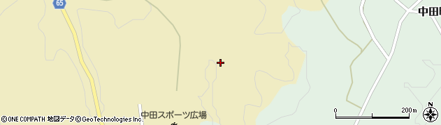 福島県郡山市中田町海老根長畑周辺の地図