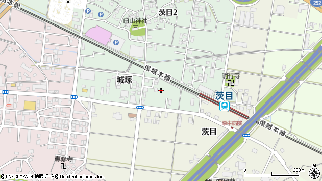 〒945-1343 新潟県柏崎市城塚の地図