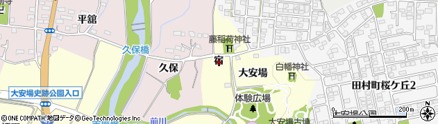 福島県郡山市田村町大善寺宿周辺の地図