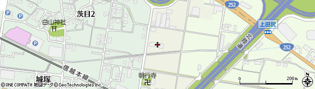 新潟県柏崎市茨目周辺の地図