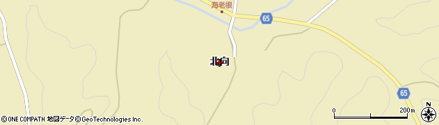 福島県郡山市中田町海老根（北向）周辺の地図