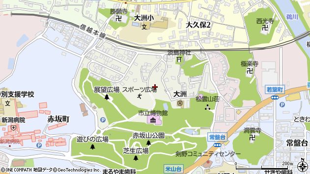 〒945-0841 新潟県柏崎市緑町の地図