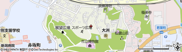 新潟県柏崎市緑町周辺の地図