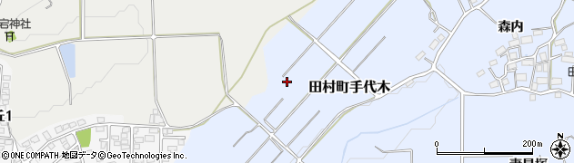 福島県郡山市田村町手代木（永作）周辺の地図