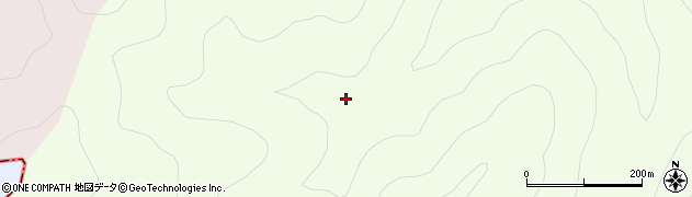 福島県昭和村（大沼郡）野尻（戸中沢）周辺の地図
