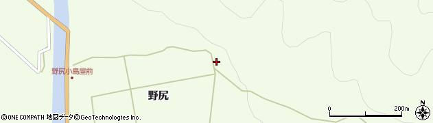 福島県昭和村（大沼郡）野尻（高畔）周辺の地図