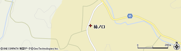 福島県郡山市中田町海老根（柿ノ口）周辺の地図