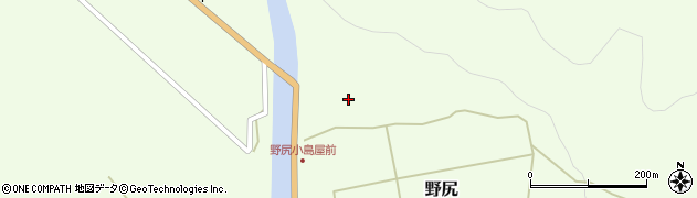 福島県昭和村（大沼郡）野尻（岩本）周辺の地図