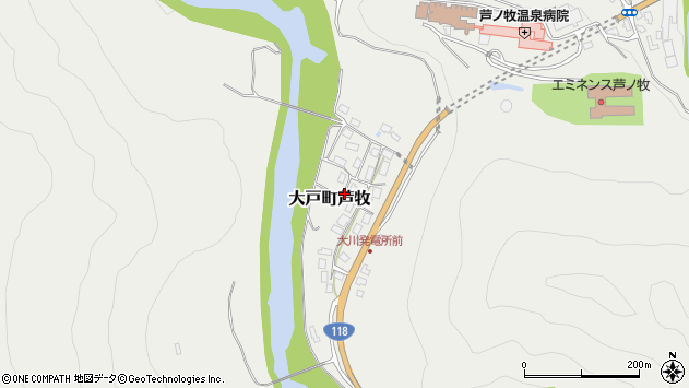 〒969-5147 福島県会津若松市大戸町芦牧の地図