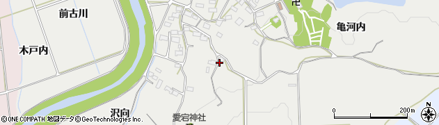 福島県郡山市田村町上行合（城山）周辺の地図