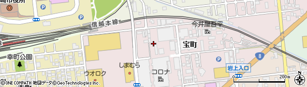 新潟県柏崎市宝町周辺の地図
