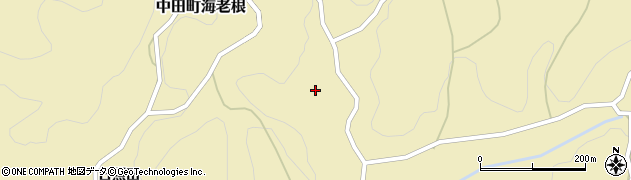 福島県郡山市中田町海老根（尻貝内）周辺の地図