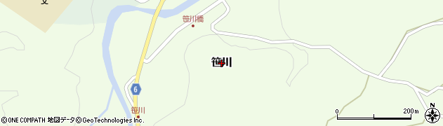 石川県能登町（鳳珠郡）笹川周辺の地図