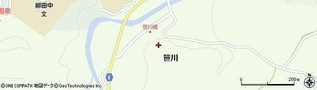 石川県能登町（鳳珠郡）笹川（ナ）周辺の地図