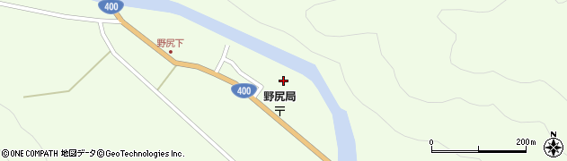 福島県昭和村（大沼郡）野尻（元町）周辺の地図