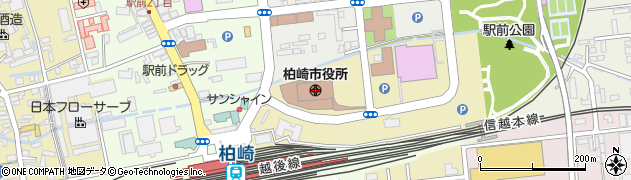 新潟県柏崎市周辺の地図