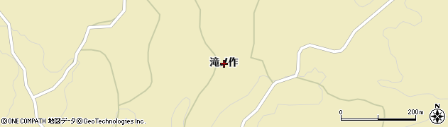 福島県郡山市中田町海老根（滝ノ作）周辺の地図