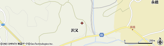 福島県郡山市中田町高倉（上沢又）周辺の地図