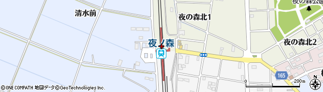 夜ノ森駅周辺の地図