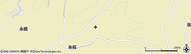 福島県郡山市中田町海老根椚山周辺の地図