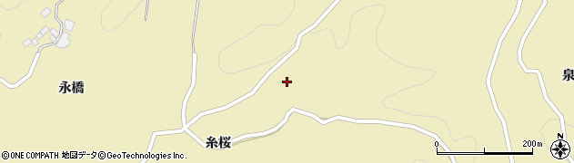 福島県郡山市中田町海老根（椚山）周辺の地図