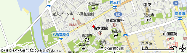 新潟県柏崎市西本町周辺の地図