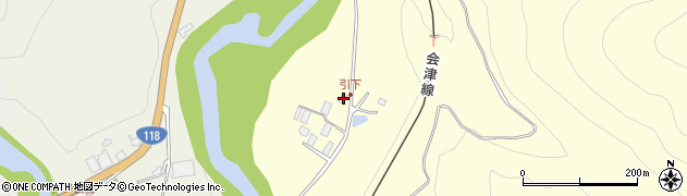 福島県会津若松市大戸町上小塩759周辺の地図