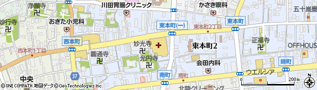 ジャノメ柏崎店周辺の地図