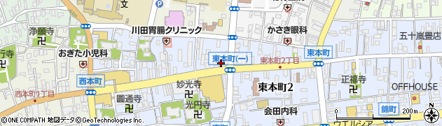 第四北越銀行柏崎東本町支店 ＡＴＭ周辺の地図