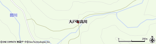 福島県会津若松市大戸町大字高川周辺の地図