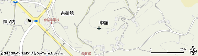 福島県郡山市中田町高倉（中舘）周辺の地図