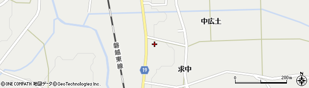 福島県田村市大越町上大越求中8周辺の地図