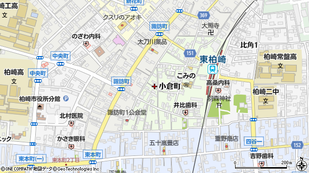 〒945-0076 新潟県柏崎市小倉町の地図