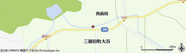 福島県郡山市三穂田町大谷（椚下）周辺の地図