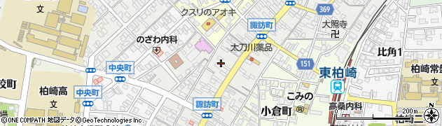 新潟県柏崎市諏訪町周辺の地図