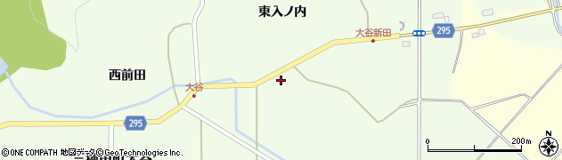 福島県郡山市三穂田町大谷（団子林）周辺の地図