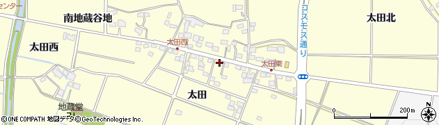 福島県郡山市大槻町（太田）周辺の地図