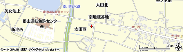 福島県郡山市大槻町太田西周辺の地図