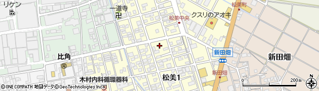 新潟県柏崎市松美周辺の地図