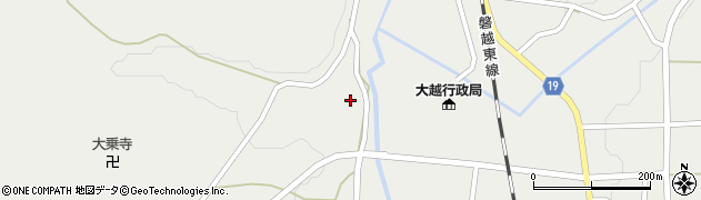 福島県田村市大越町上大越後作周辺の地図