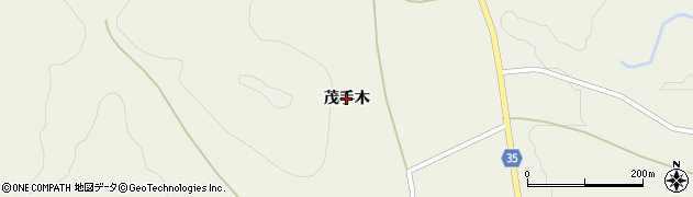 福島県富岡町（双葉郡）上手岡（茂手木）周辺の地図