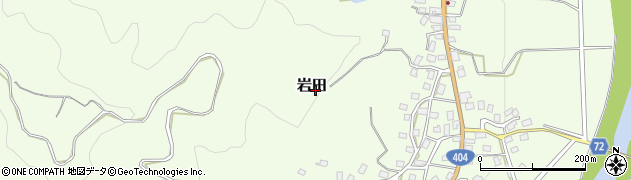 新潟県長岡市岩田周辺の地図