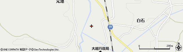 福島県田村市大越町上大越（水神宮）周辺の地図