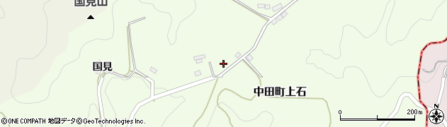 福島県郡山市中田町上石周辺の地図