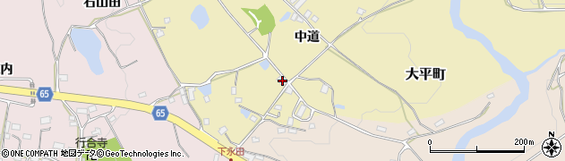 福島県郡山市大平町中道39周辺の地図
