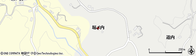 福島県郡山市中田町木目沢（堀ノ内）周辺の地図