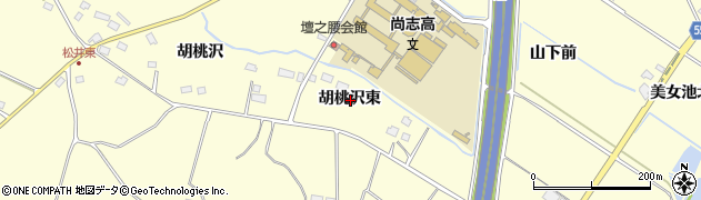福島県郡山市大槻町胡桃沢東周辺の地図