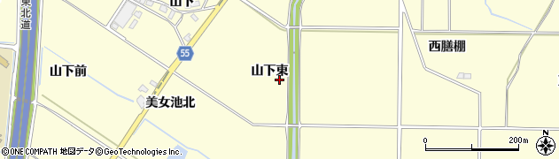 福島県郡山市大槻町（山下東）周辺の地図